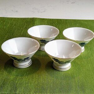Set of Japanese Kiku-Masamune Porcelain Sake Cups